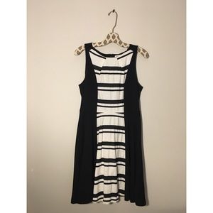Black and white tank dress